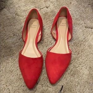 Suedelike Red flats